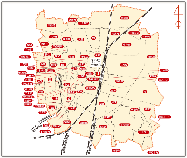 トナリエ宇都宮店エリア