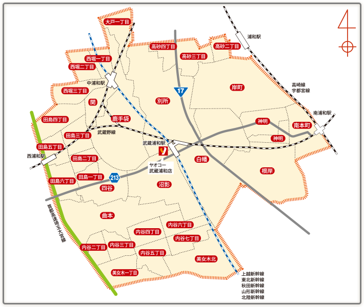 武蔵浦和店エリア
