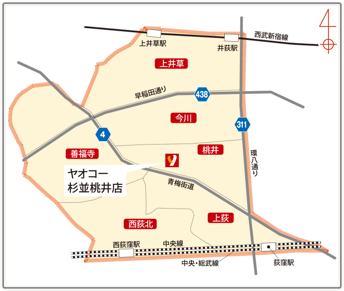 杉並桃井店エリア